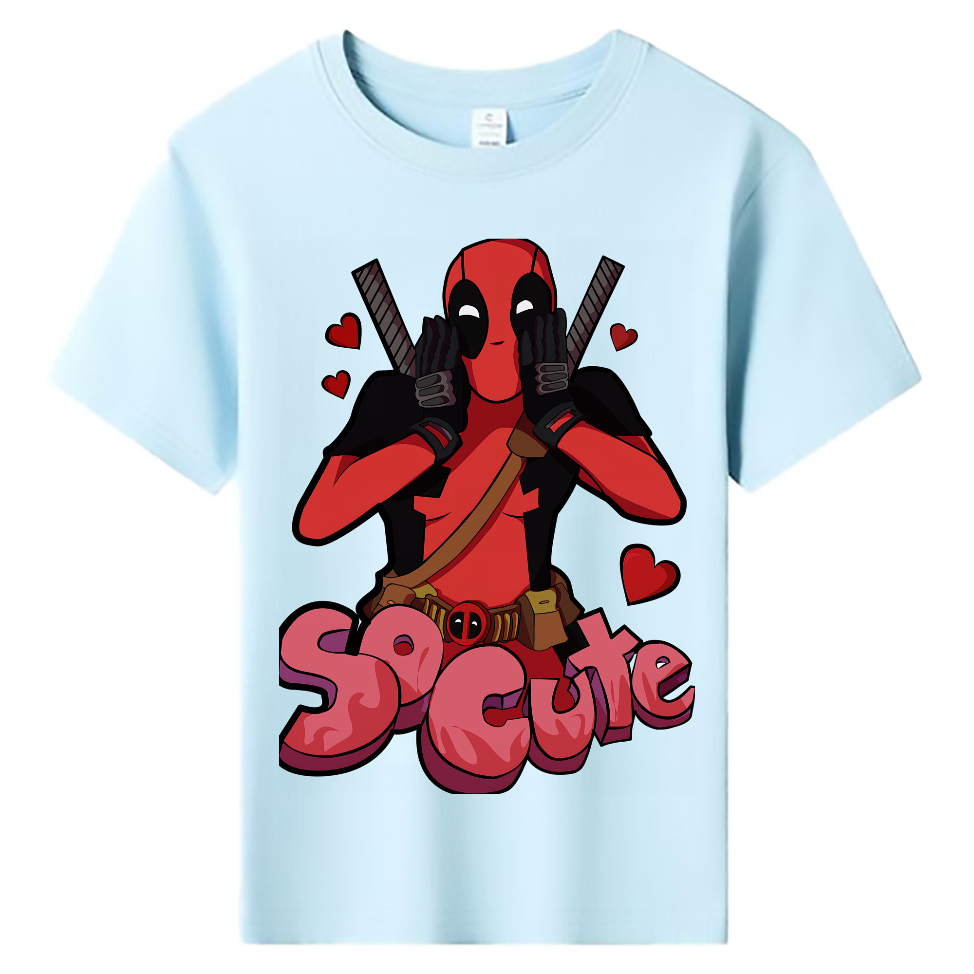 Deadpool デッドプール 綿100％キッズTシャツ（フロントプリント）